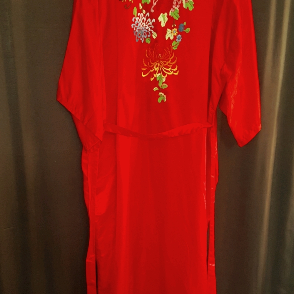 Silk robe